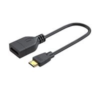 KWJNH 1 Pc Black Mini HDMI-compatible To HDMI-compatible Cable To Monitor Adapter Female Q2L9 Female Cable Camera Projector Adapter