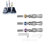 KWJNH 3Pcs/Set Tubular Lock Pick Tool Kit, Stainless Steel Adjustable Tubular Lock Pick Tools,Auto Repair Hand Tool, for Mechanics, Locksmiths, and Security Professionals