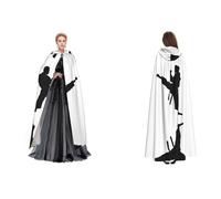 Kwjsdfea Adult Unisex Hooded Cloak Cape Robe Satin Cosplay Halloween Christmas Party Fancy Dress Costumes - taekwondo martial arts Printed