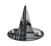 Kwjsdfea Brooklyn Bridge -Print Versatile Halloween Hat Witch Hat for Women,Men,Adults Fun and Stylish Halloween Party Decor 1 Pcs