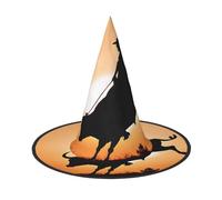 Kwjsdfea cool bull riding -Print Versatile Halloween Hat Witch Hat for Women,Men,Adults Fun and Stylish Halloween Party Decor 1 Pcs