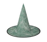 Kwjsdfea Marble Blue grey -Print Versatile Halloween Hat Witch Hat for Women,Men,Adults Fun and Stylish Halloween Party Decor 1 Pcs