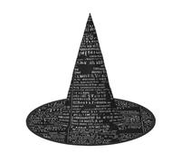 Kwjsdfea Programmer Programming Code -Print Versatile Halloween Hat Witch Hat for Women,Men,Adults Fun and Stylish Halloween Party Decor 1 Pcs