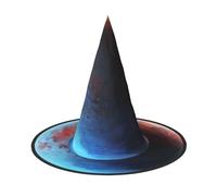 Kwjsdfea Space Planet Earth -Print Versatile Halloween Hat Witch Hat for Women,Men,Adults Fun and Stylish Halloween Party Decor 1 Pcs