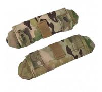 KWJTOY 1 Pair of Tactical Pads for Vest, Shoulder Strap, Backpack Accessories, Protective Pads for Hiking, Comfortable Mesh Protective Cushion, Brown