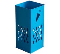 KWMAEEUID Umbrella Stands,Modern Square Umbrella Stand - for Canes Walking Sticks Umbrellas, Hollow-Carved Waterproof Metal Umbrella Rack, Home Apartment Entry Storage Holder/Blue