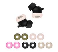 kwmobile 10x Silicone Cover for Google Pixel Buds Pro 2 Ear Tips - Silicone Sleeve Protector for In-Ear Headphones Set - Multicolor