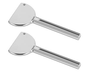 kwmobile 2 Pc Toothpaste Tube Squeezer - Metal Toothpaste Dispenser Squeezers for Bathroom, Salon - Ultimate Bathroom Tool in Silver