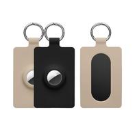 kwmobile 2x Case Compatible with Tesla Model S/Model Y/Model 3 / Model X Card Case - Silicone Card Key Cover - Black/Cream