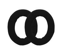 kwmobile 2x Earpad Compatible with Sennheiser HD 490 Pro - Replacement Velour Earpad Cushion for Headphones - Black
