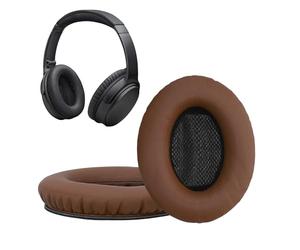 kwmobile 2x Headphone EarpPads for Bose Quietcomfort 35 35II 25 15/QC35 QC35II QC25 QC15 Replacement Ear Pads - Headphone Ear Covers - Dark Brown