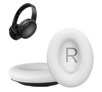kwmobile 2x Headphone EarpPads for Bose QuietComfort 45 / QC45 / SC Replacement Ear Pads - Headphone Ear Covers - White
