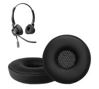 kwmobile 2x Headphone EarpPads for Jabra Engage 50 / Engage 30 Replacement Ear Pads - Headphone Ear Covers - Black