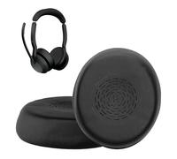 kwmobile 2x Headphone EarpPads for Jabra Evolve2 55 Replacement Ear Pads - Headphone Ear Covers - Black