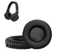 kwmobile 2x Headphone EarpPads for Pioneer DJ HDJ-CUE1 Replacement Ear Pads - Headphone Ear Covers - Black