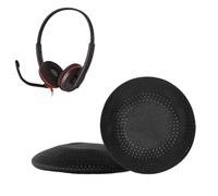 kwmobile 2x Headphone EarpPads for Plantronics Blackwire C3220 C3320 C310 C320 C3200 Replacement Ear Pads - Headphone Ear Covers - Black