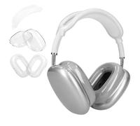 kwmobile 3 in 1 Case for Apple AirPods Max - Clear TPU Cover for Headphones - Anti-scratch Ear Pad, Ear Cups, Cushion, Headband Protection - Transparent