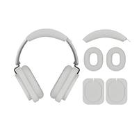 kwmobile 3 in 1 Silicone Headphone Case Compatible with Nothing Headphone (1) Case - Over Ear Headphones Silicone Skin Protector - White