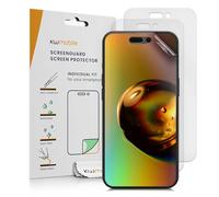 kwmobile 3x Screen Film for Apple iPhone 16 Pro Max - Anti-Glare Phone Screen Protector, Anti-Fingerprint, Scratch Resistant, Bubble-Free