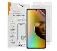 kwmobile 3x Screen Film for Google Pixel 7a - Anti-Glare Phone Screen Protector, Anti-Fingerprint, Scratch Resistant, Bubble-Free