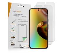 kwmobile 3x Screen Film for Google Pixel 8a - Anti-Glare Phone Screen Protector, Anti-Fingerprint, Scratch Resistant, Bubble-Free