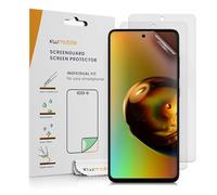 kwmobile 3x Screen Film for Samsung Galaxy A51 - Anti-Glare Phone Screen Protector, Anti-Fingerprint, Scratch Resistant, Bubble-Free