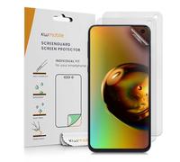 kwmobile 3x Screen Film for Samsung Galaxy S10e - Anti-Glare Phone Screen Protector, Anti-Fingerprint, Scratch Resistant, Bubble-Free