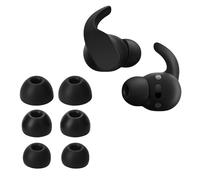 kwmobile 6x Replacement Ear Tips Compatible with Beats Fit Pro - Silicone Tips for Earphones - Black