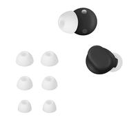 kwmobile 6x Replacement Ear Tips Compatible with Beats Solo Buds - Silicone Tips for Earphones - White