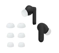 kwmobile 6x Replacement Ear Tips Compatible with CMF by Nothing Nothing Ear (a) - Silicone Tips for Earphones - White