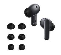 kwmobile 6x Replacement Ear Tips Compatible with Huawei Freebuds 5i - Silicone Tips for Earphones - Black