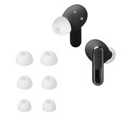 kwmobile 6x Replacement Ear Tips Compatible with JBL Live Beam 3 - Silicone Tips for Earphones - White