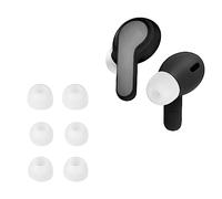 kwmobile 6x Replacement Ear Tips Compatible with JBL Wave Beam/Beam 2 / Wave 200TWS - Silicone Tips for Earphones - White