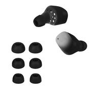kwmobile 6x Replacement Ear Tips Compatible with Sennheiser MOMENTUM True Wireless 3 / MOMENTUM 3 - Silicone Tips for Earphones - Black