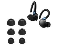 kwmobile 6x Silicone Ear Tips for Anker Soundcore Sport X20-3 Sizes - Replacement Earbud Tips for In-Ear Headphones - Black