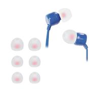 kwmobile 6x Silicone Ear Tips for JBL Tune 110-3 Sizes - Replacement Earbud Tips for In-Ear Headphones - White