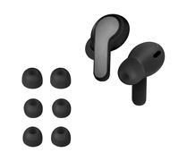 kwmobile 6x Silicone Ear Tips for JBL Wave Beam/Beam 2 / Wave 200TWS - 3 Sizes - Replacement Earbud Tips for In-Ear Headphones - Black