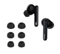 kwmobile 6x Silicone Ear Tips for Oppo Enco Free2 / Enco Free 2i / Enco X - 3 Sizes - Replacement Earbud Tips for In-Ear Headphones - Black