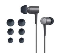 kwmobile 6x Silicone Ear Tips for Sony MDR-EX750BT / WI-1000X / WI-H700 / WI-C200-3 Sizes - Replacement Earbud Tips for In-Ear Headphones - Grey