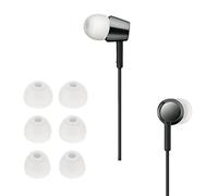 kwmobile 6x Silicone Ear Tips for Sony WI-C300 / WI-C400 / MDR-XB55AP / MDR-EX155AP - 3 Sizes - Replacement Earbud Tips for In-Ear Headphones - White