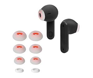 kwmobile 8x Replacement Ear Tips Compatible with JBL Tune Flex - Set of Silicone Eartips for Earbuds Headphones