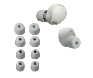 kwmobile 8x Replacement Ear Tips Compatible with Sony WF-1000XM5 / WF-1000XM4 - Set of Silicone Eartips for Earbuds Headphones