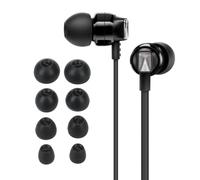kwmobile 8x Silicone Ear Tips for Sennheiser CX 300S / CX 6.00BT / Momentum In-Ear - 4 Sizes - Replacement Earbud Tips for In-Ear Headphones - Black