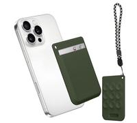 kwmobile AI Voice Recorder Cover Compatible with PLAUD Note AI Voice Recoder - Suction cup mount - Dark Green