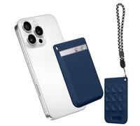 kwmobile AI Voice Recorder Cover Compatible with PLAUD Note AI Voice Recoder - Suction cup mount - Dark Blue