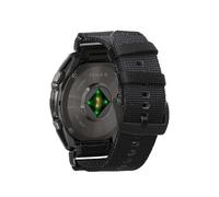 kwmobile Band for Garmin 22mm Fenix 8 47mm / Tactix 8 47mm / Instinct 45mm / Epix Smartwatch Strap - Nylon Ajustable Sports Straps - Replacement Watch Bands - Quick Release - Black