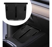kwmobile Car Central Console Wireless Charging Pad Cover Compatible with Tesla Model Y/Model 3 Cover - Black