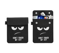 kwmobile Car Keychain Case for Car Keys - RFID Signal Blocking Faraday Pouch - Anti-Theft Key Fob Cage - Remote Control Holder Protection
