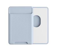 kwmobile Card Holder Compatible with Apple iPhone 17/16 / 15/14 / 13/12 Series - Magnetic Card Holder - Compatible with MagSafe - Light Blue