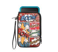 kwmobile Carrying Case Compatible with Nintendo 3DS XL - Console Pouch with Zipper and Design - Comic Book Symbols Multicolor